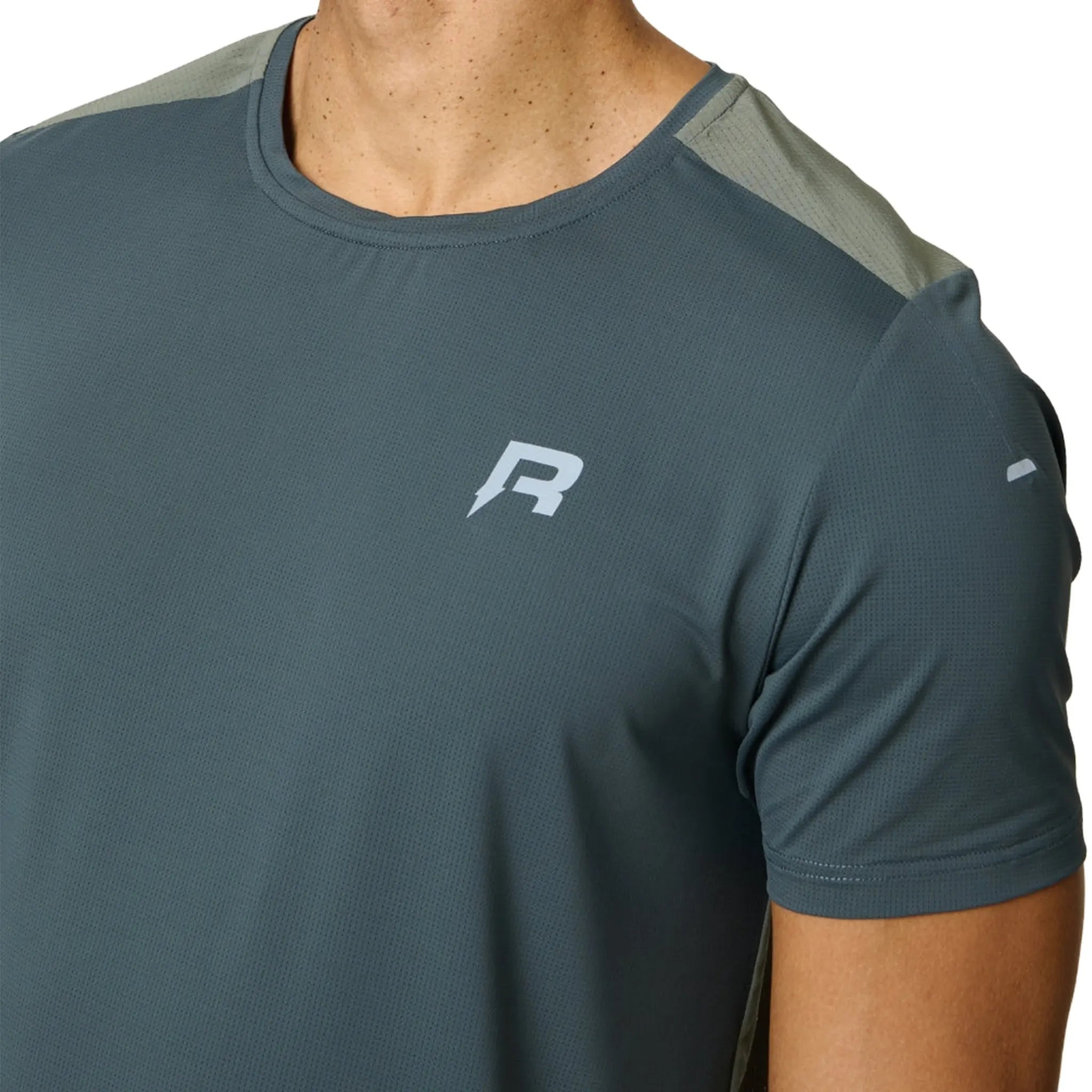 Detailed Reprimo Clima Dark Moss Khaki T-Shirt REP261-116